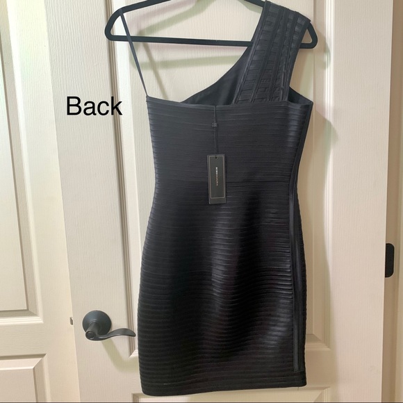 NWT BCBG One Shoulder Eden Bodycon Dress - Picture 6 of 9